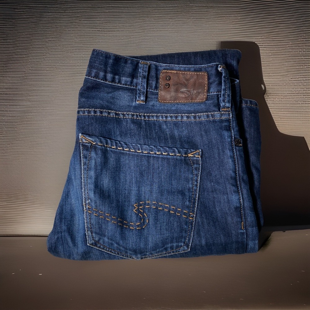 Silver Men's Jeans 34 x 34 Nyan Western Glove Works